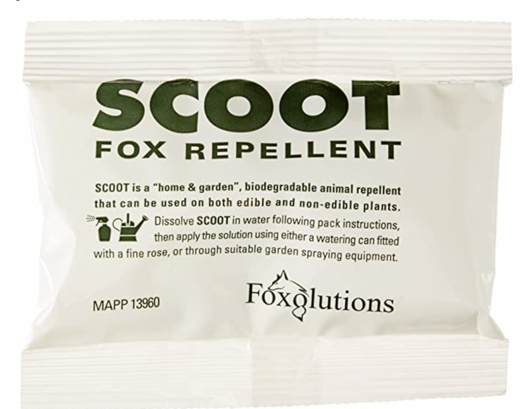 sachet scoot fox repellent