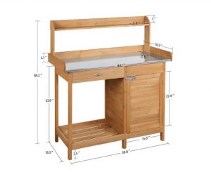 Costoffs Wooden Potting Bench Dimensions